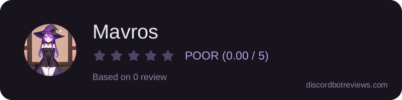 Rating banner for Mavros