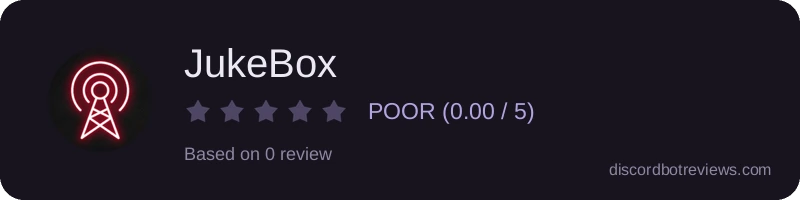 Rating widget preview for JukeBox