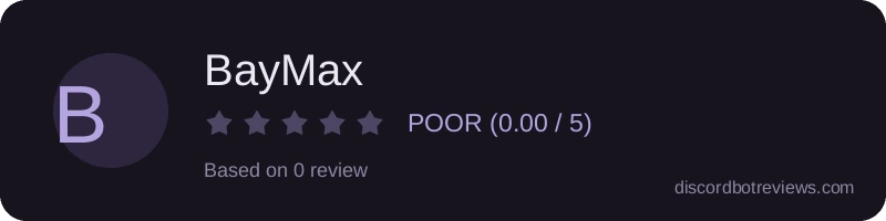 Rating widget preview for BayMax