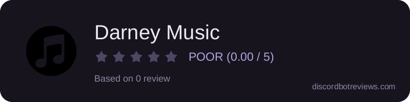 Rating widget preview for Darney Music