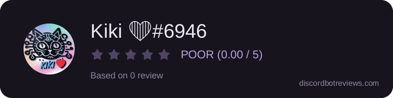 Rating widget preview for Kiki ❤#6946