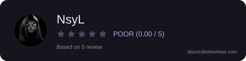 Rating widget preview for NsyL