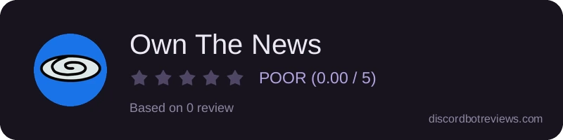 Rating widget preview for Own The News