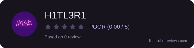 Rating widget preview for H1TL3R1