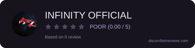 Rating widget preview for INFINITY OFFICIAL