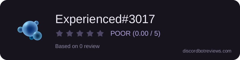 Rating widget preview for Experienced#3017