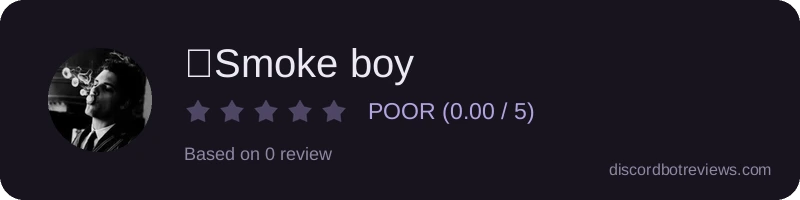 Rating widget preview for 🚬Smoke boy
