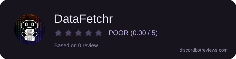 Rating widget preview for DataFetchr