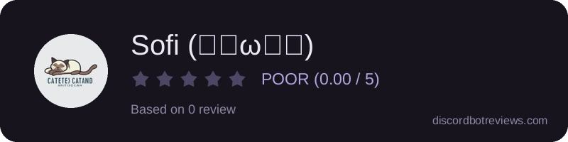 Rating widget preview for Sofi (。・ω・。)