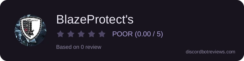 Rating widget preview for BlazeProtect's