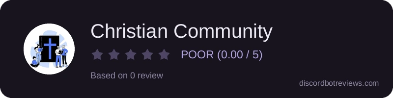 Rating widget preview for Christian Community
