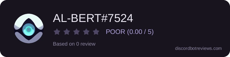Rating widget preview for AL-BERT#7524