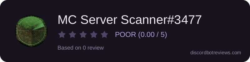 Rating widget preview for MC Server Scanner#3477