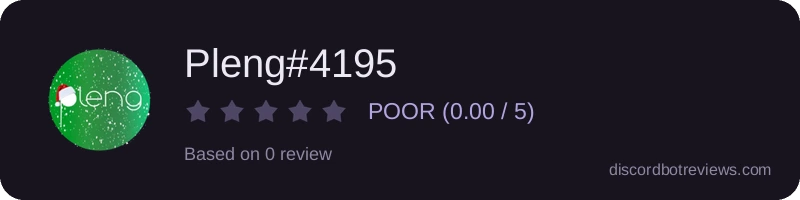 Rating widget preview for Pleng#4195