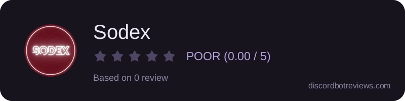 Rating widget preview for Sodex