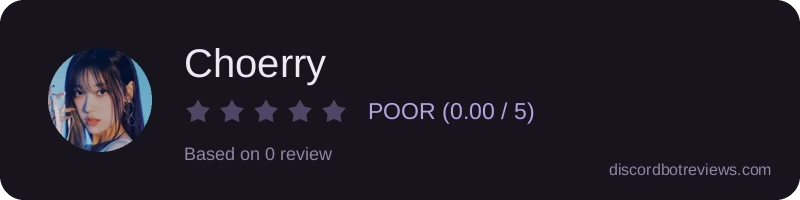 Rating widget preview for Choerry