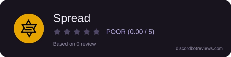 Rating widget preview for Spread