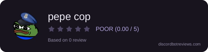 Rating widget preview for pepe cop