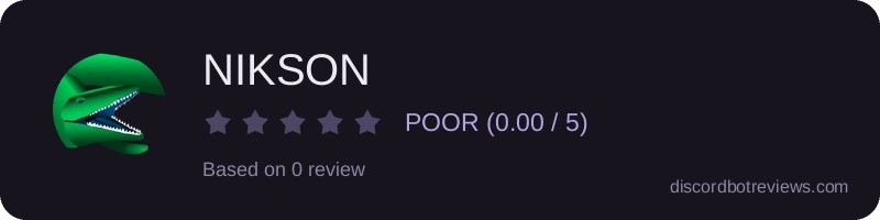 Rating widget preview for NIKSON