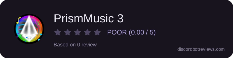 Rating widget preview for PrismMusic 3