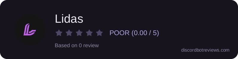 Rating widget preview for Lidas