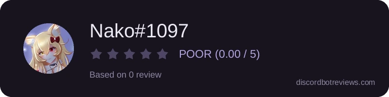 Rating widget preview for Nako#1097