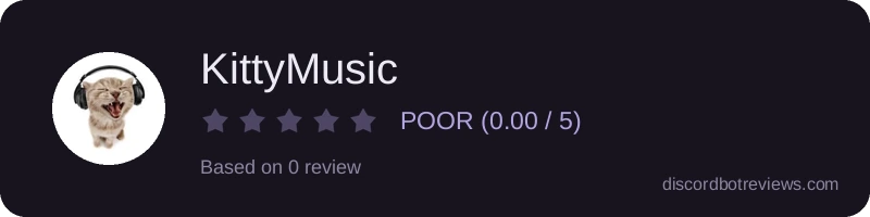 Rating widget preview for KittyMusic