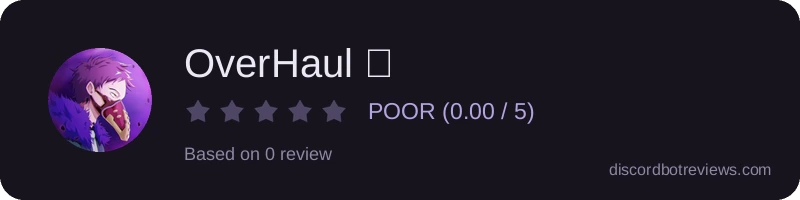 Rating widget preview for OverHaul 💥