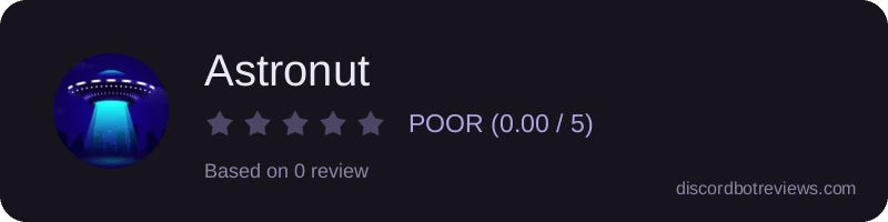 Rating widget preview for Astronut