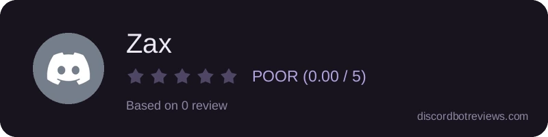 Rating widget preview for Zax