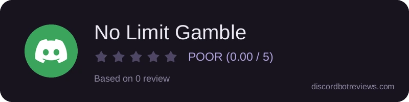 Rating widget preview for No Limit Gamble