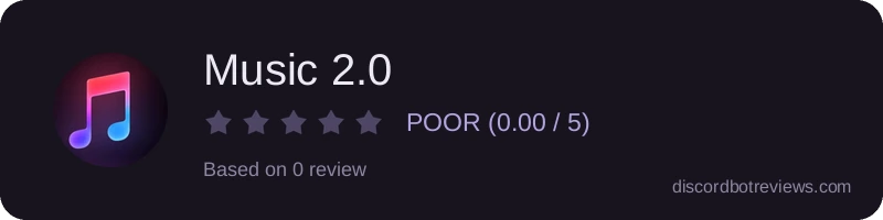 Rating widget preview for Music 2.0