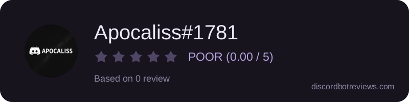 Rating widget preview for Apocaliss#1781