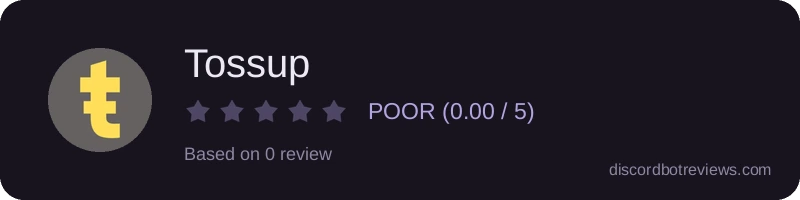 Rating widget preview for Tossup