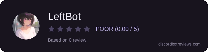 Rating banner for LeftBot