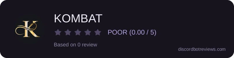 Rating widget preview for KOMBAT