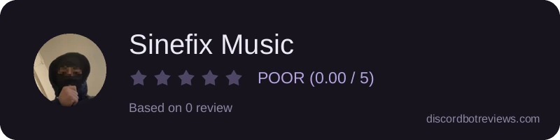 Rating widget preview for Sinefix Music