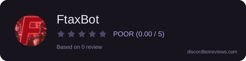Rating widget preview for FtaxBot
