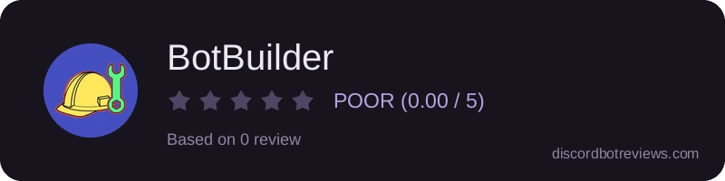 Rating widget preview for BotBuilder