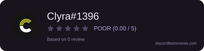 Rating widget preview for Clyra#1396