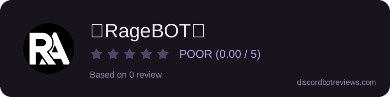 Rating widget preview for ✨RageBOT✨