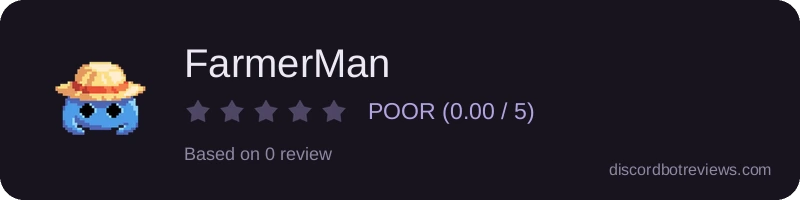 Rating widget preview for FarmerMan