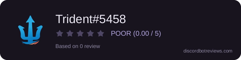 Rating widget preview for Trident#5458