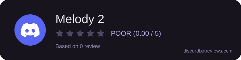 Rating widget preview for Melody 2