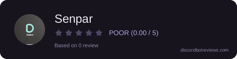 Rating widget preview for Senpar