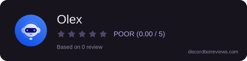 Rating widget preview for Olex