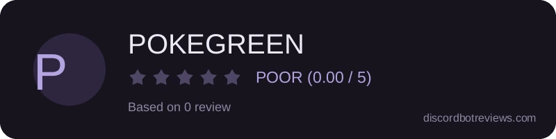 Rating banner for POKEGREEN
