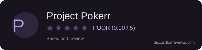 Rating widget preview for Project Pokerr