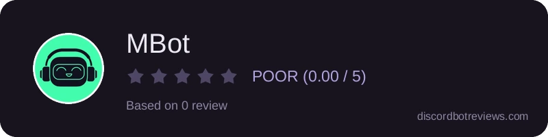 Rating widget preview for MBot