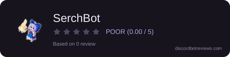 Rating widget preview for SerchBot